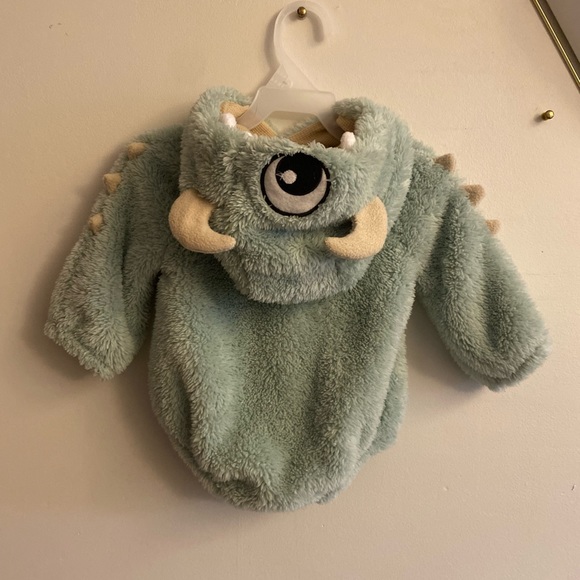 Unisex Monster Costume Hooded One-Piece Romper - Picture 6 of 9